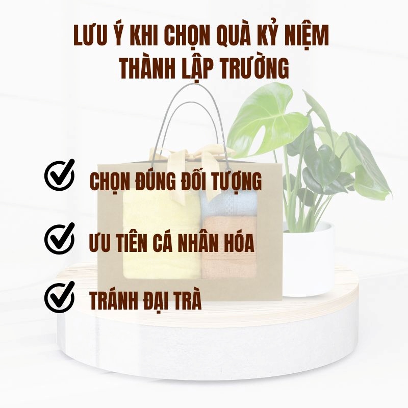 Lưu ý khi chọn quà kỉ niệm thành lập trường