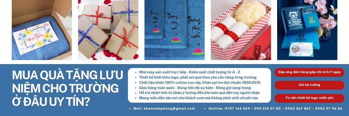 Mua quà lưu niệm cho trường uy tín ở đâu?