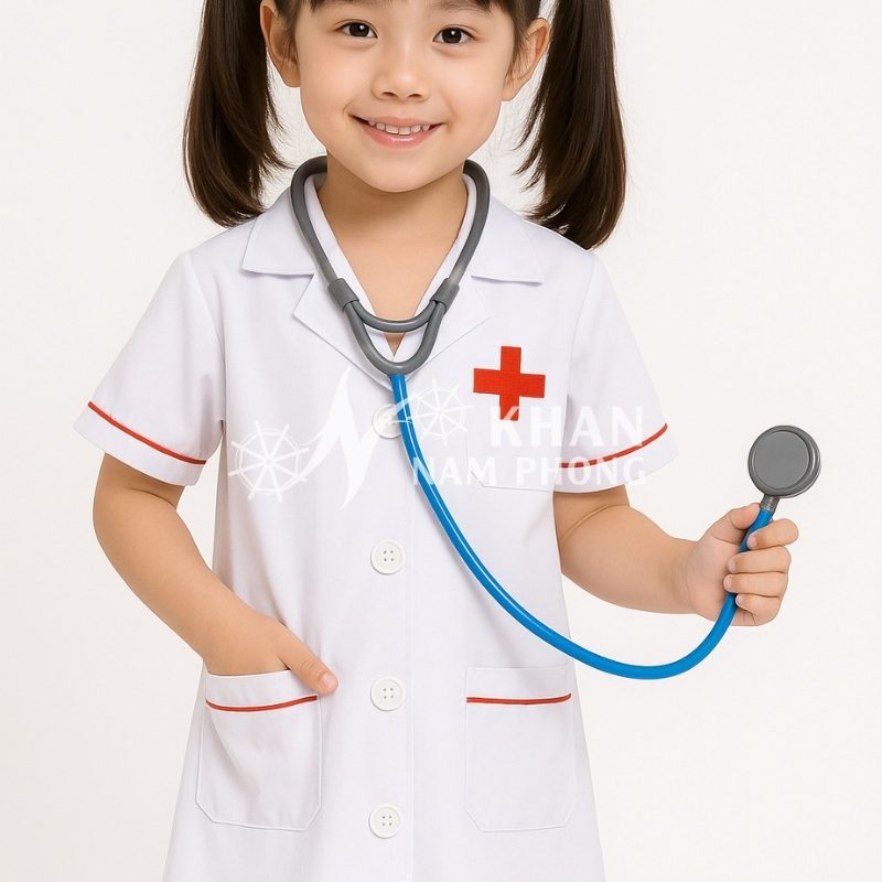 Trang Phục Áo Blouse Bác Sĩ Cho Trẻ Em
