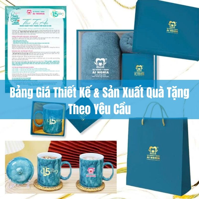 Bảng giá thiết kế và sản xuất quà tặng theo yêu cầu tại Khăn Nam Phong
