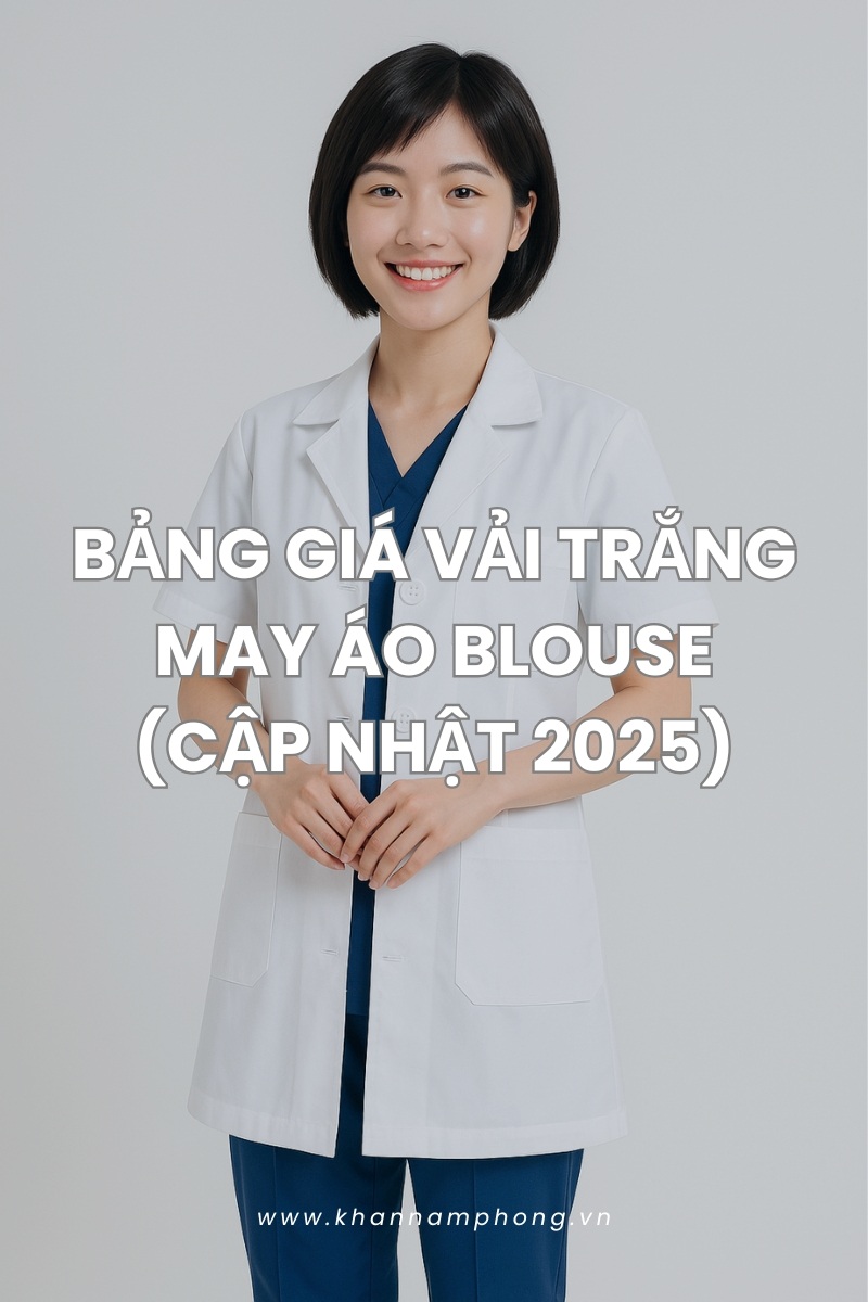 Bảng giá vải trắng may áo blouse cập nhật 2025