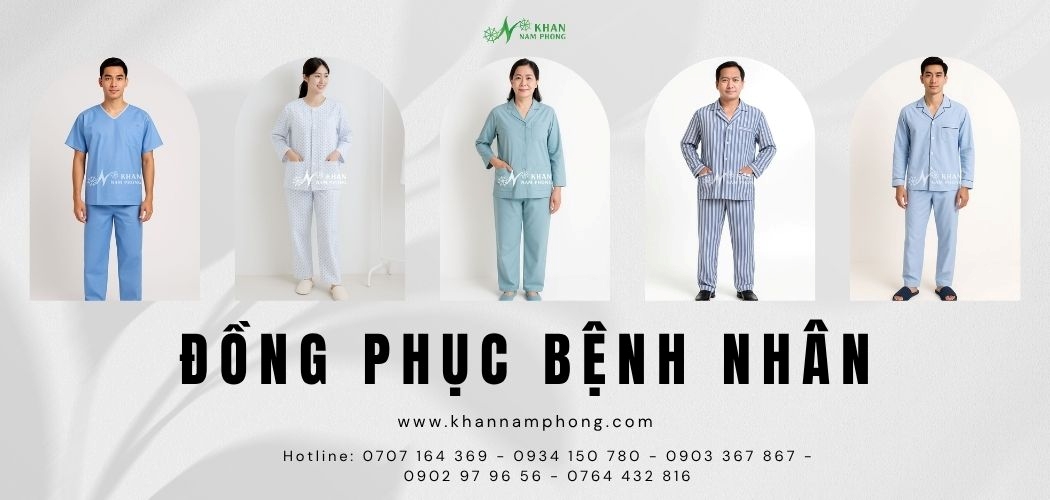 Đồng phục bệnh nhân đa dạng mẫu mã