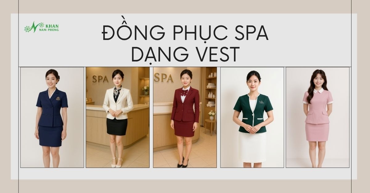 Đồng phục spa dạng vest