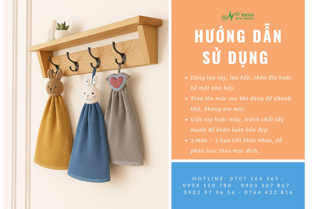 Hướng dẫn sử dụng khăn lau bếp