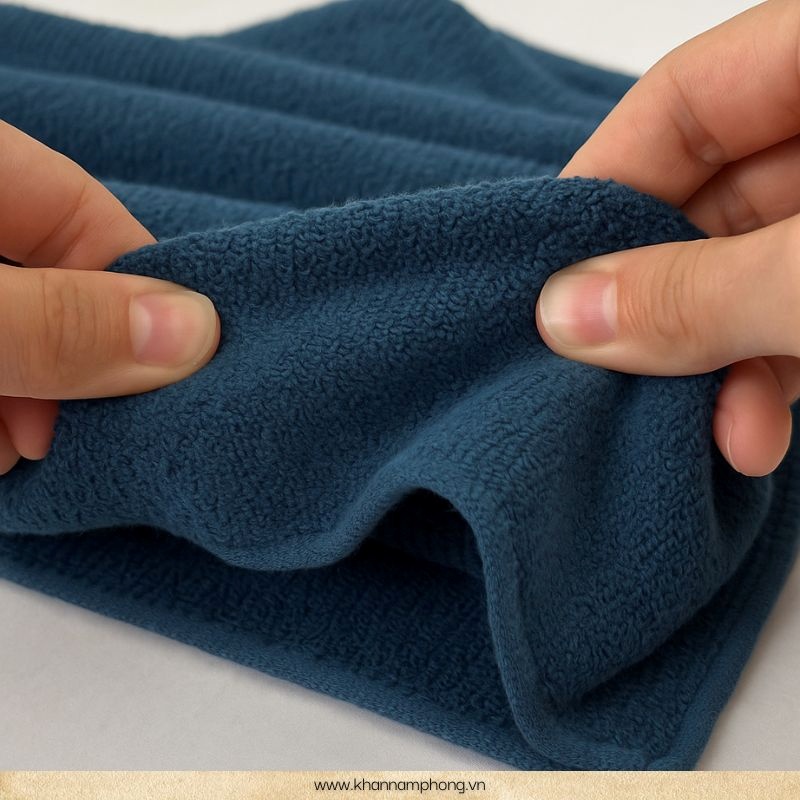 Kéo nhẹ để kiểm tra độ bền của cotton pima