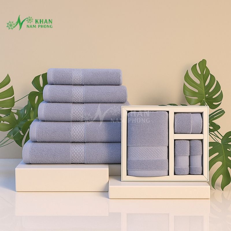 Khăn quà tặng chất liệu V-Bamboo Nam Phong