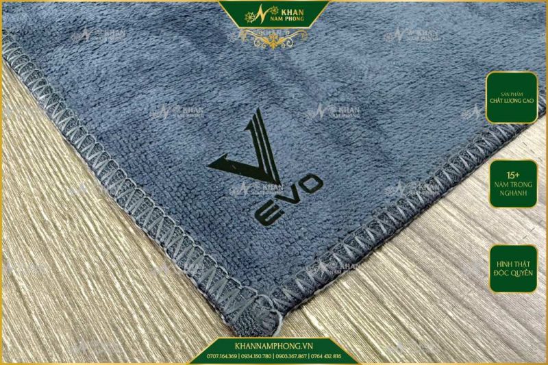 khan tay 30x30cm microfiber in logo