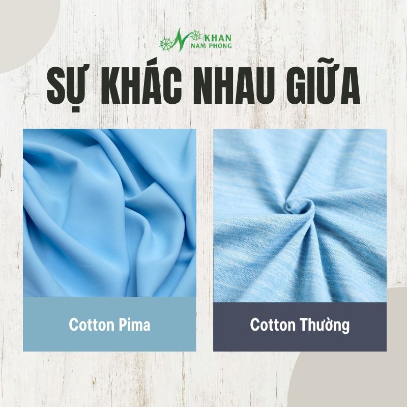 Sự khác nhau giữa cotton pima và cotton thường