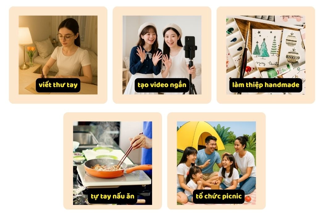 Tự tạo món quà tinh thần đơn giản
