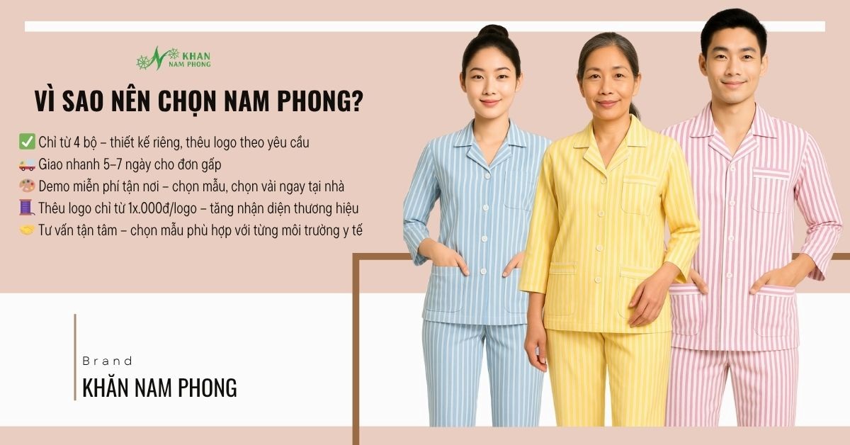 Vì sao nên chọn đồng phục bệnh nhân Nam Phong?