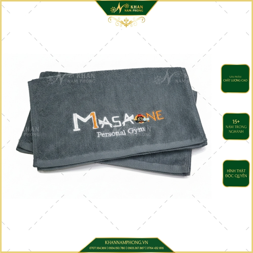 Khăn Tập Gym 34X80Cm Màu Xám Nhạt 100% Cotton Thêu Logo Ky Fitness - Giới Thiệu Chung Khăn Tập Gym 34x80cm Màu Xám Nhạt 100% Cotton Thêu Logo KY Fitness - Giới thiệu chung