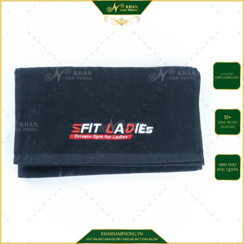 KHĂN TẬP GYM CAO CẤP THÊU LOGO 34X80CM