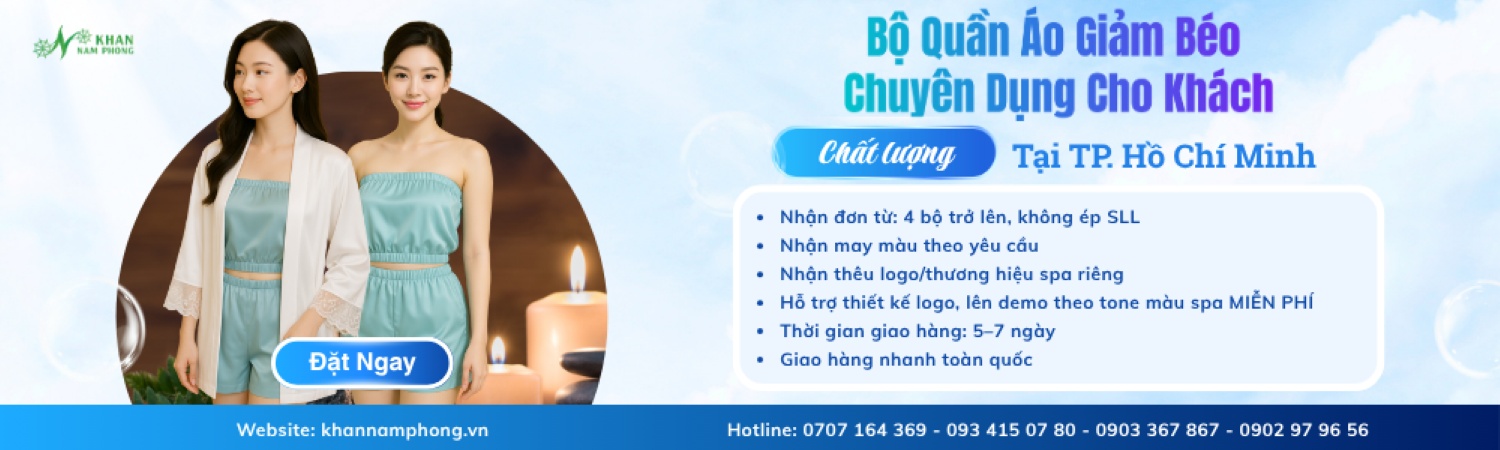 Bộ quần áo giảm béo spa cho khách 