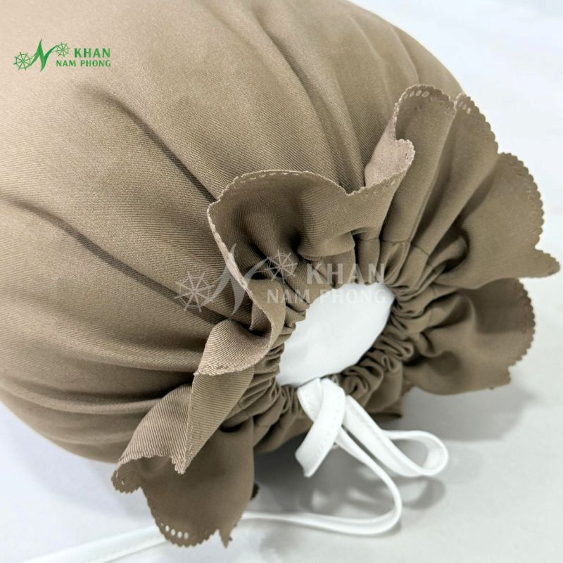Gối Kê Chân Màu Nâu Nhạt Cotton