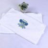 Khăn Lau Mồ Hôi Cầu Lông Microfiber Màu Trắng Thêu Logo 34x80cm