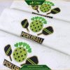Khăn Thể Thao Pickleball Cotton Cao Cấp Màu Trắng 34x80cm Thêu Logo