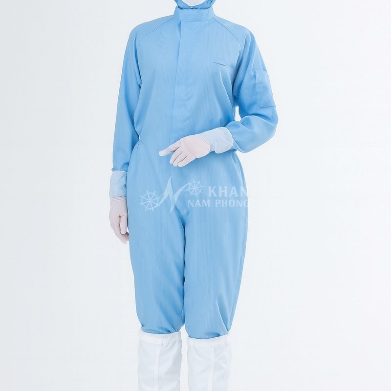 Ứng dụng áo phòng sạch màu xanh