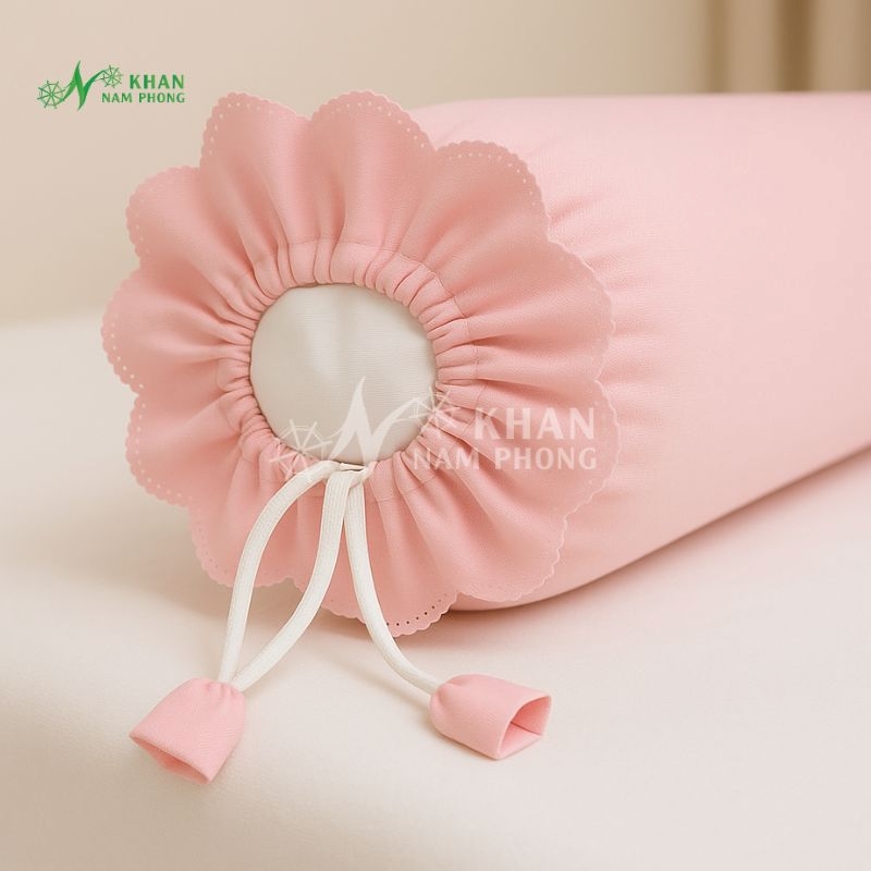 Gối Kê Chân Spa, Massage Màu Hồng Pastel