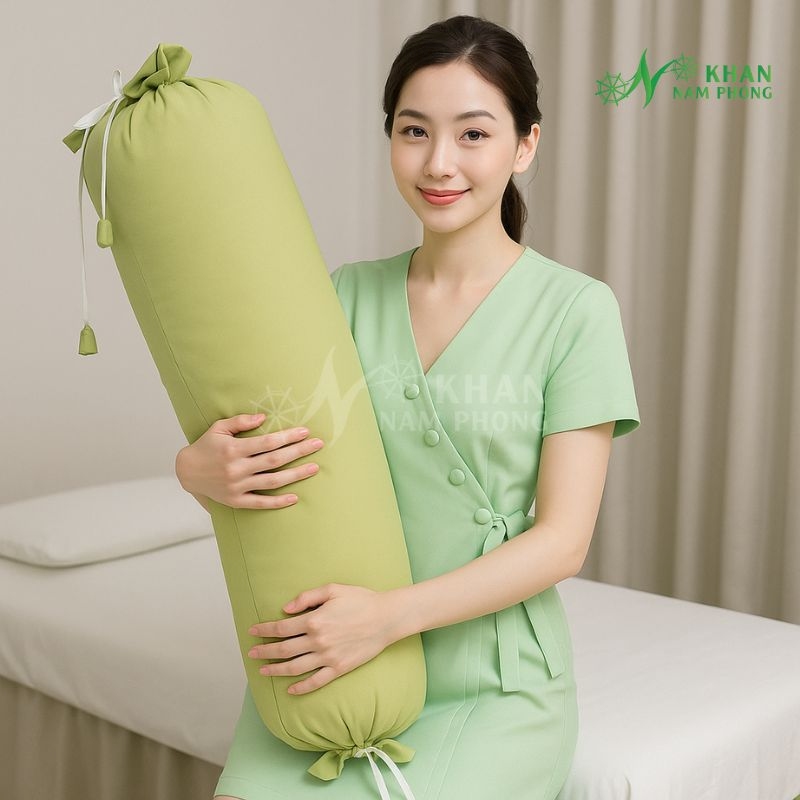 Gối Kê Chân Spa, Massage Màu Xanh Chuối