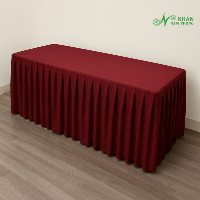 Ga Giường Spa, Massage, TMV Màu Đỏ Đô Tươi Chất Liệu Thun Hàn Quốc