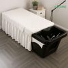 Ga Trải Giường Gội Đầu Màu Trắng Chất Liệu Cotton Chần Bông