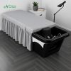 Ga Trải Giường Gội Đầu Màu Xám Chất Liệu Cotton Chần Bông