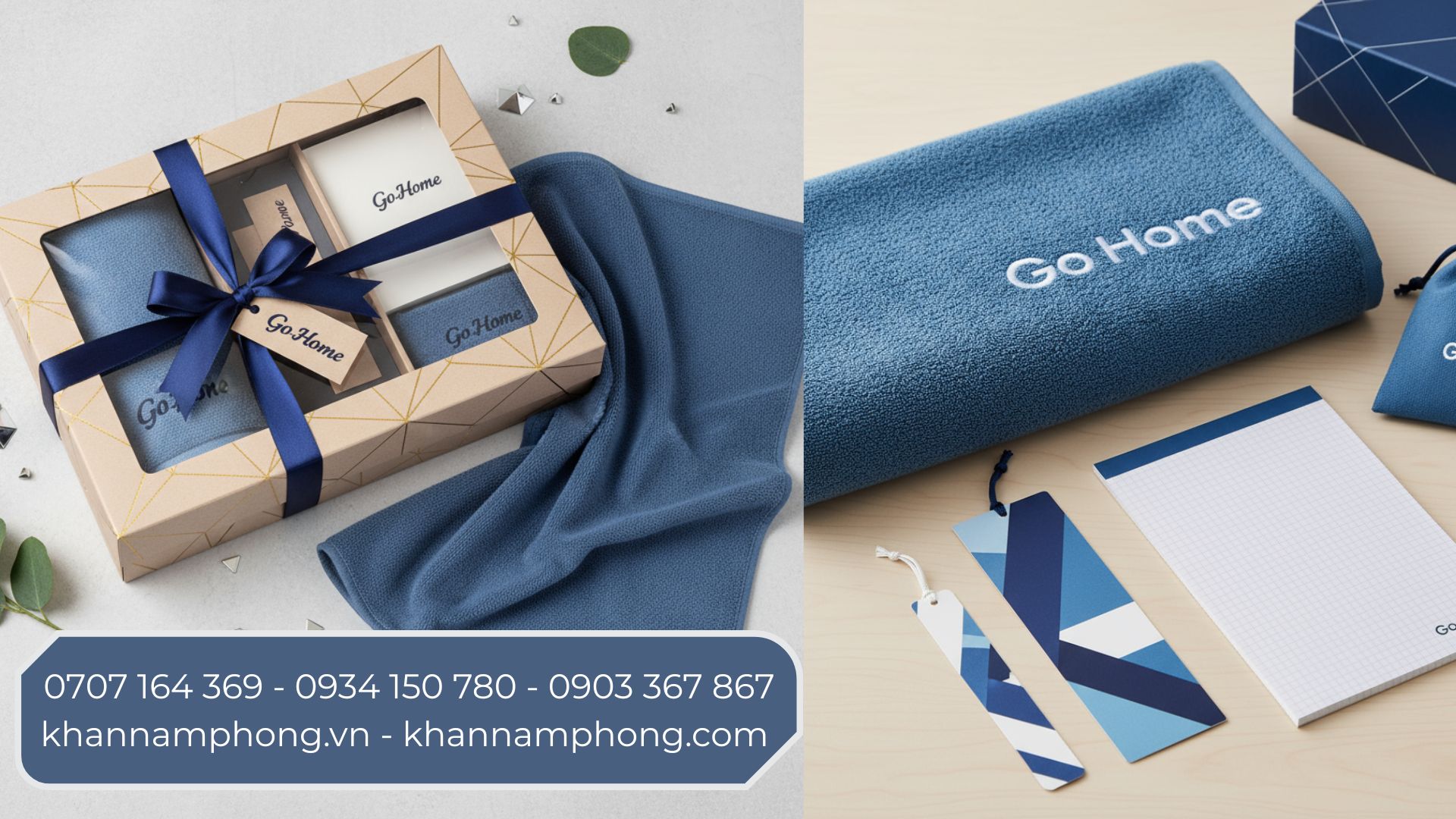 Combo quà tặng tuyển sinh mix kẹp sách giấy note tại Khăn Nam Phong