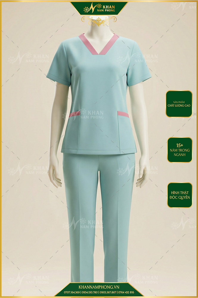 Mẫu áo spa chuyên dụng được ưa chuông nhất Mẫu áo spa