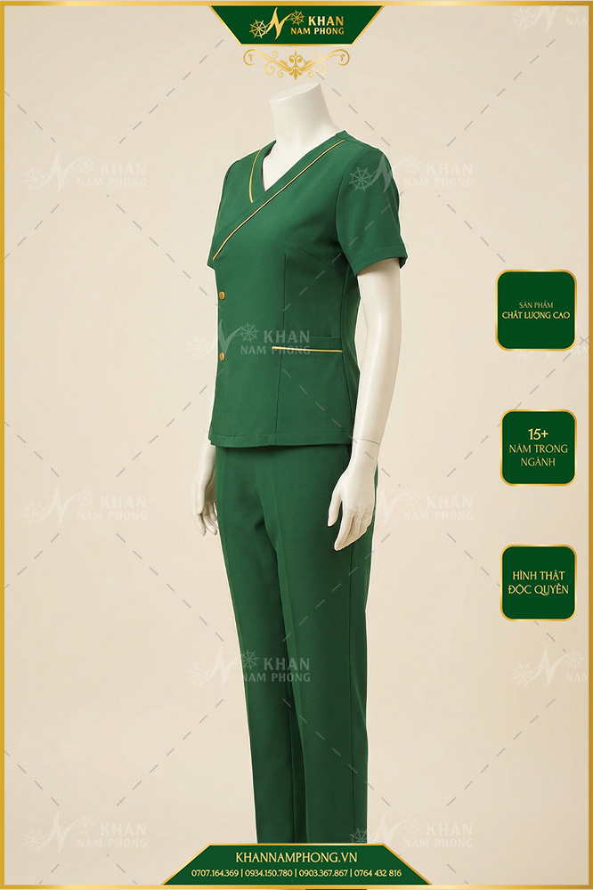 Mẫu áo spa chuyên dụng được ưa chuông nhất Mẫu áo spa