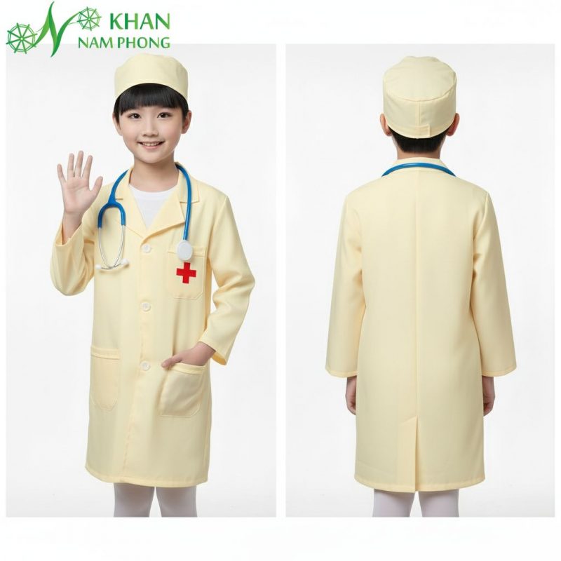 Áo bác sĩ cho trẻ em, trang phục áo bác sĩ cho trẻ em