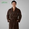 Hình ảnh chụp chính diện Áo Choàng Tắm Mùa Đông Cotton Bông Dày Giữ Ấm Cho Khách Sạn & Resort thiết kế dáng kimono sang trọng Khăn Nam Phong