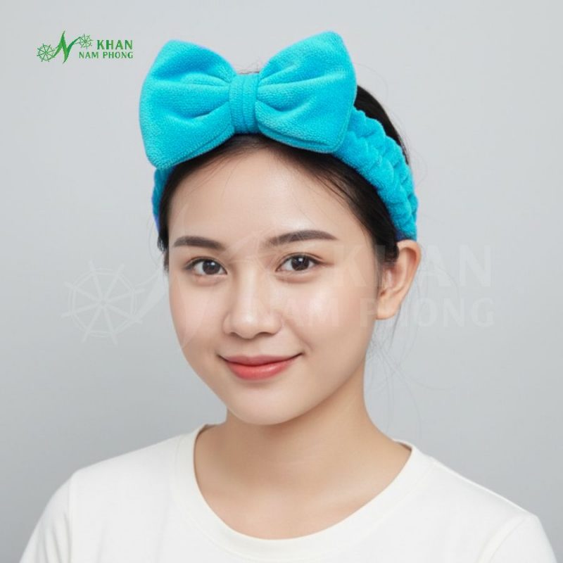 Băng Đô Skincare, Nơ Microfiber Chuyên Dụng SLL