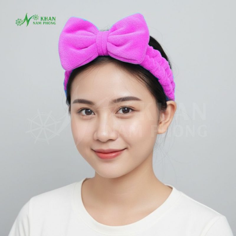 Băng Đô Skincare, Nơ Microfiber Chuyên Dụng SLL