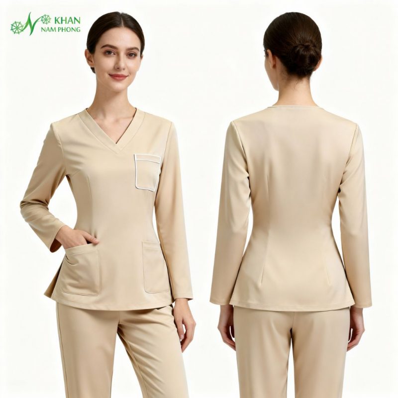 Đồng phục spa tay dài