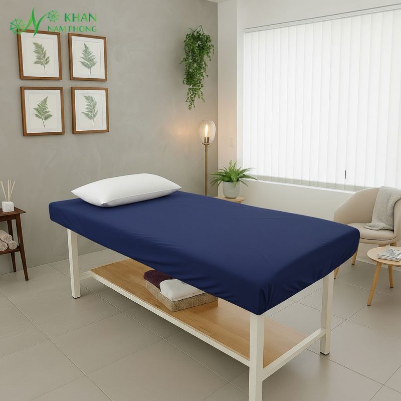 Ga Bọc Giường Spa Bằng Vải Thun Ôm Gọn Vào Nệm