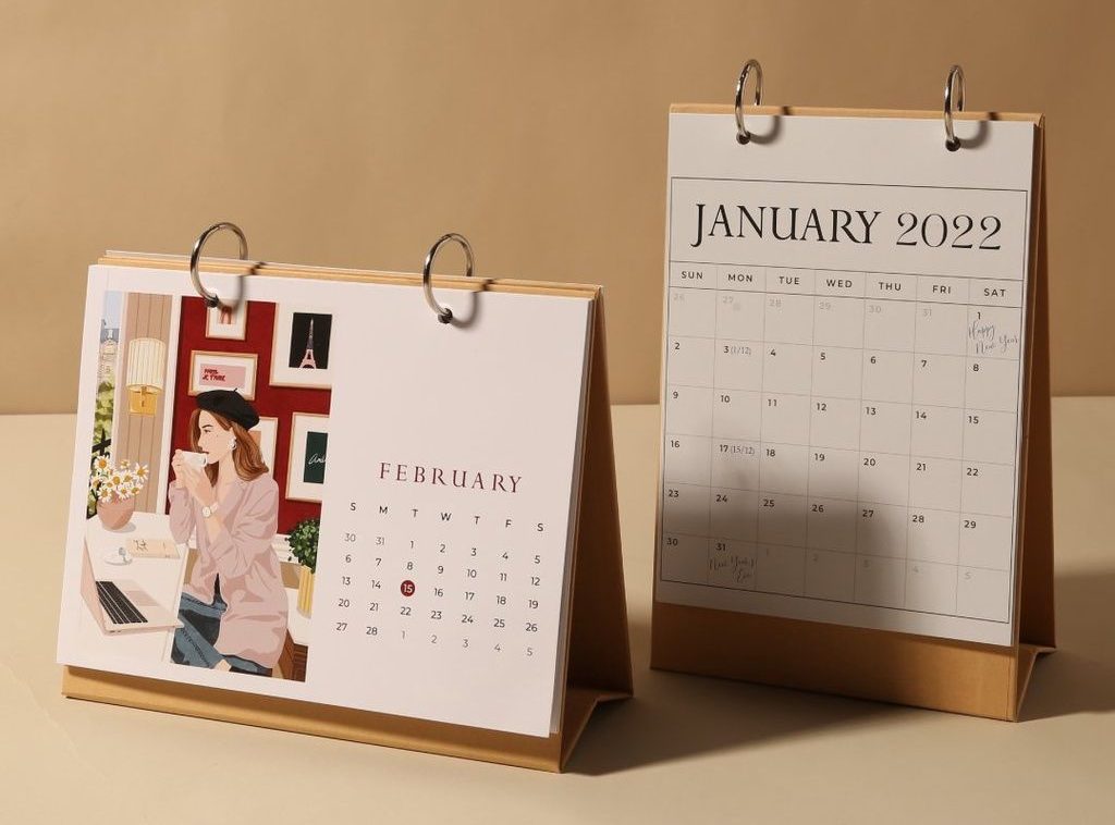 Sổ planner / Lịch để bàn quà tặng hữu ích cho sinh viên