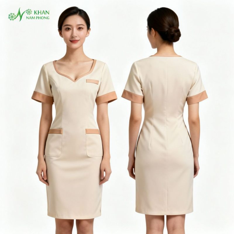 Mẫu váy đồng phục spa