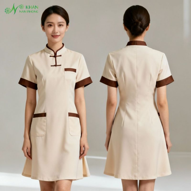 Mẫu váy đồng phục spa