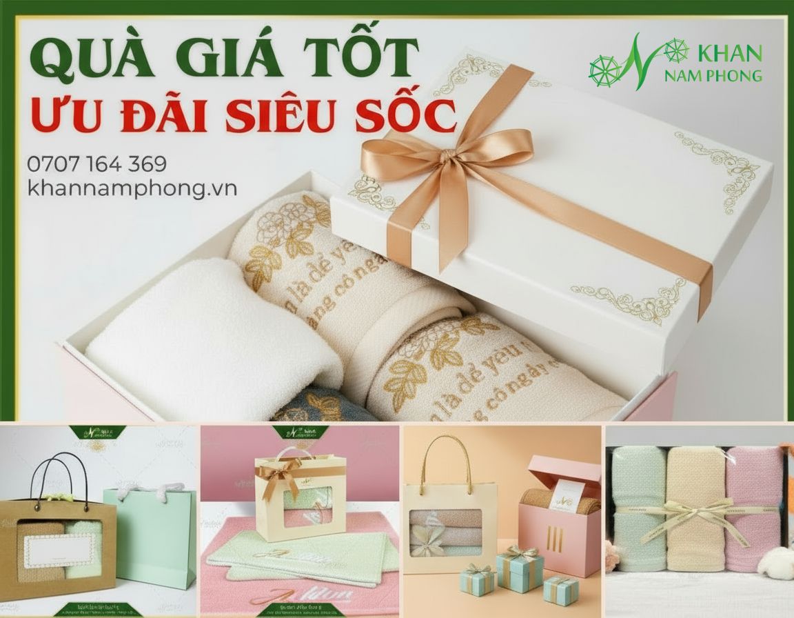 Khăn Quà Tặng Nam Phong In logo – Giải Pháp Quà Tặng Sự Kiện Giá Rẻ Nhưng Đầy Tinh Tế