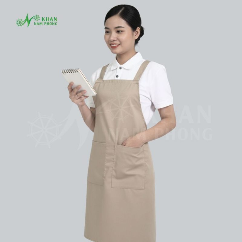Tạp dề màu be