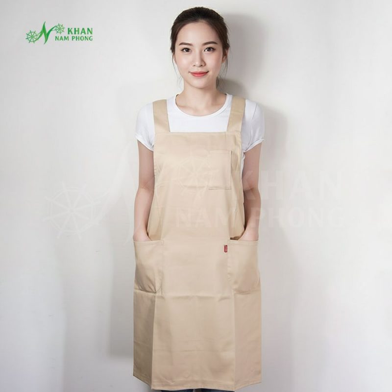 Tạp dề màu be