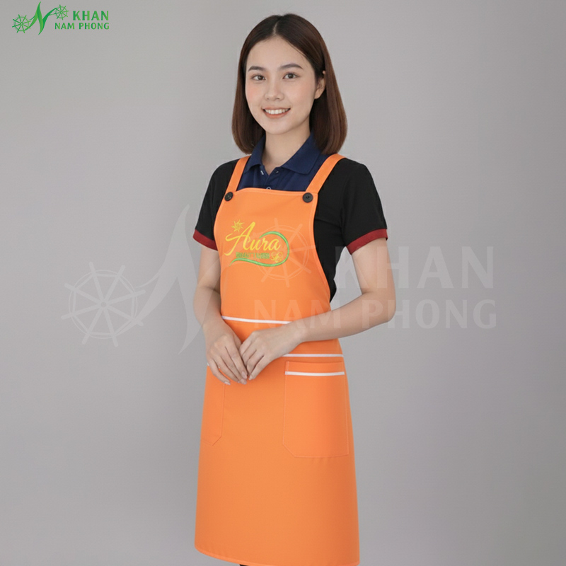 Tạp dề màu cam