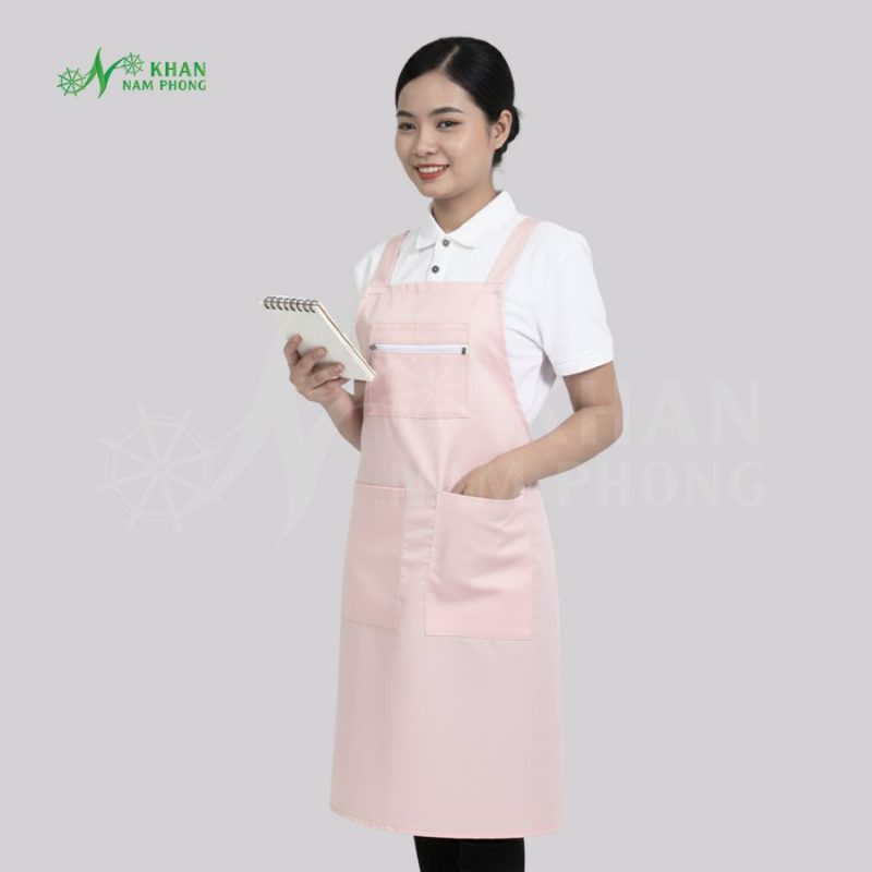 Tạp dề màu hồng