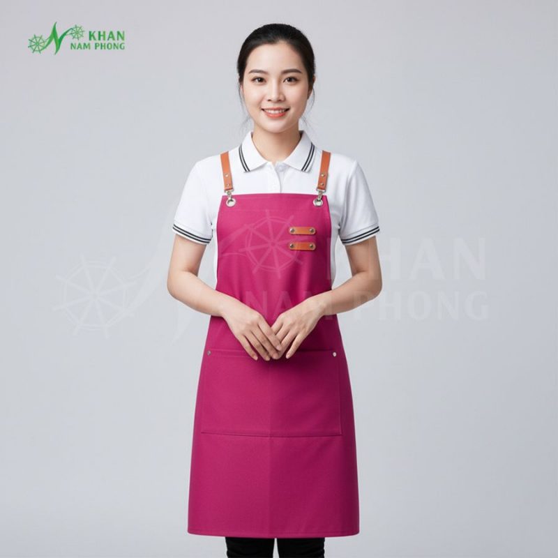 Tạp dề màu hồng