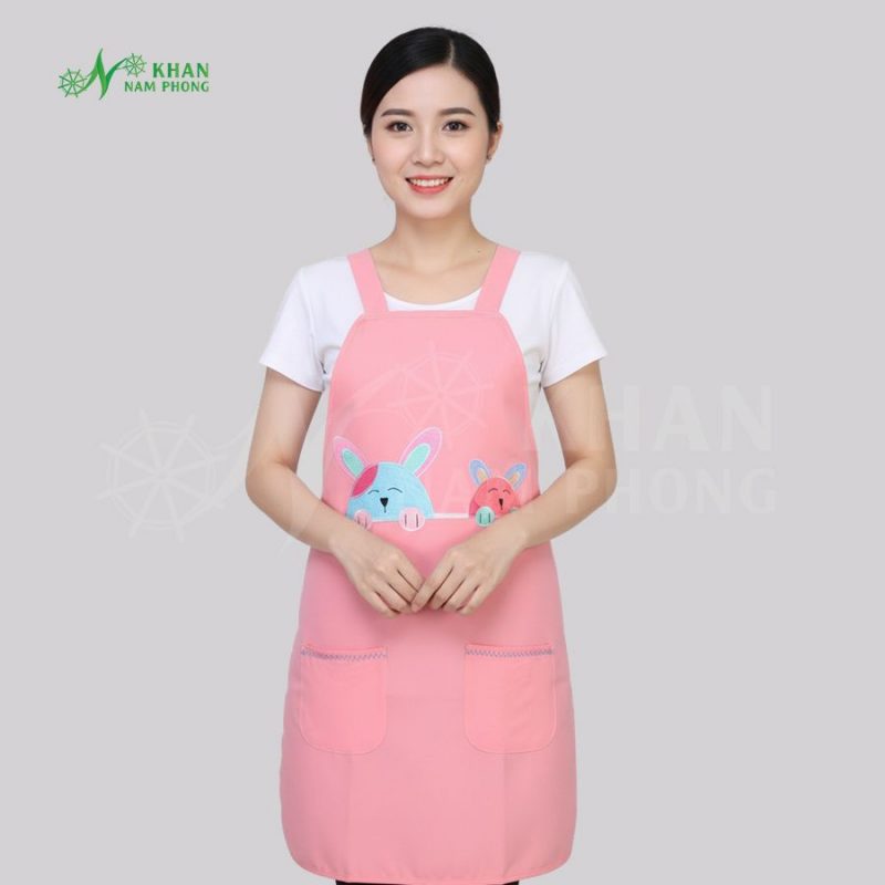 Tạp dề màu hồng