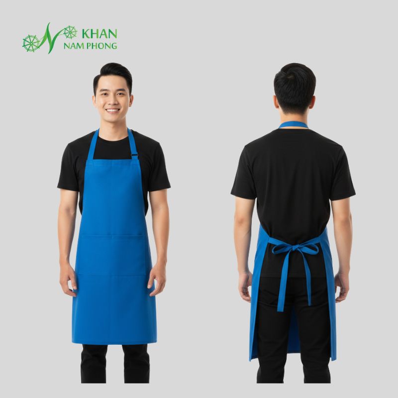 Tạp dề màu xanh