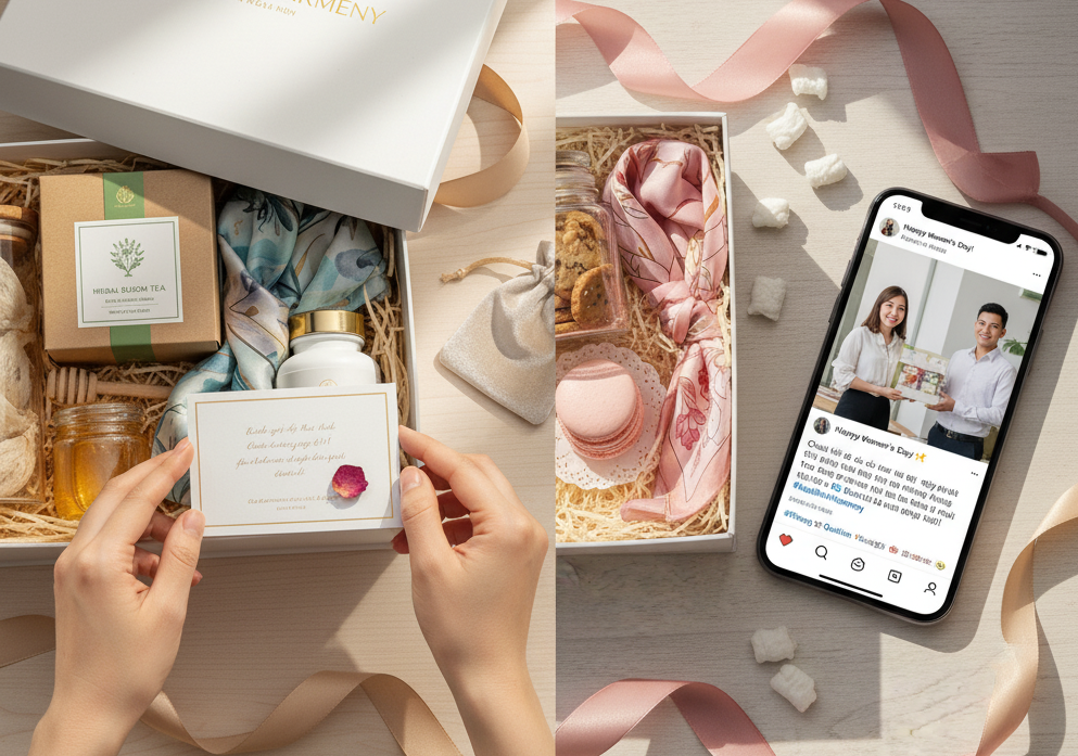 Cách giúp thương hiệu ghi dấu ấn khi chọn quà 8/3 cho khách hàng