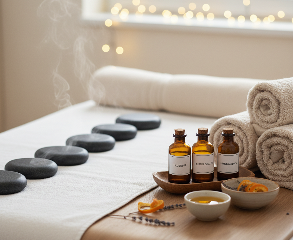 Chuẩn bị trước khi massage đá nóng 