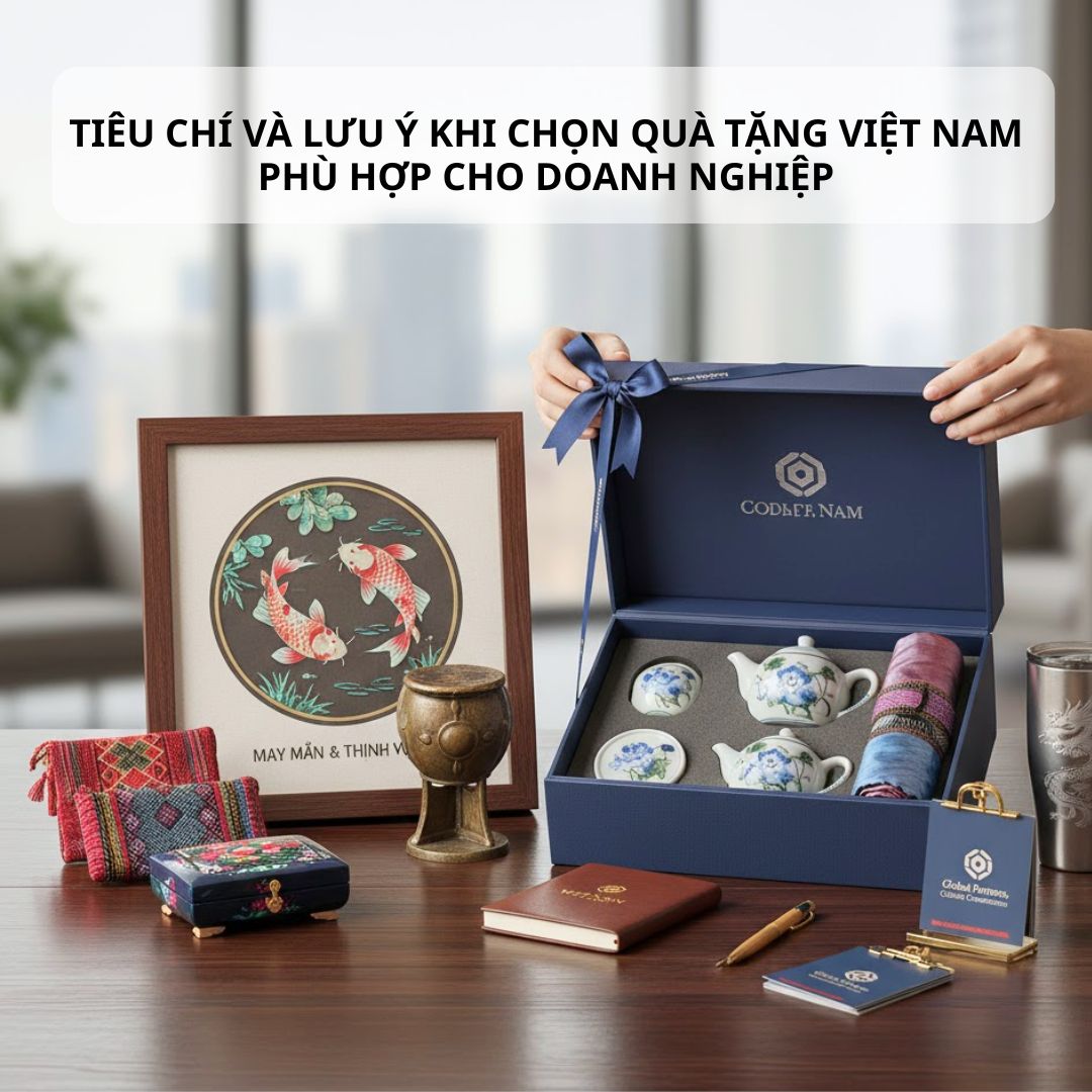 Tiêu chí và lưu ý khi chọn quà tặng Việt Nam phù hợp cho doanh nghiệp