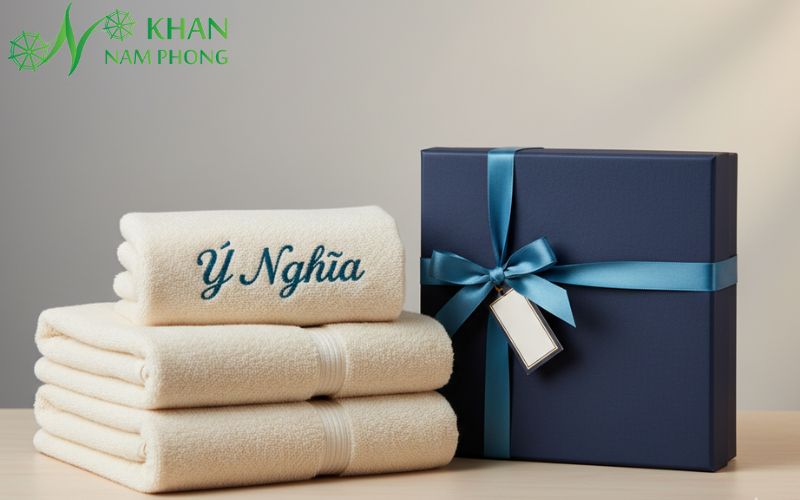 Gợi Ý 10+ Mẫu Quà Tặng Giảng Viên Đại Học Sang Trọng, Ý Nghĩa Khăn quà tặng in lời chúc cá nhân hóa cho giảng viên